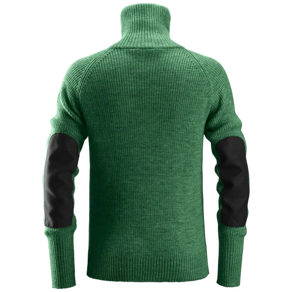 Snickers 2905 ½-Zip Wool Sweater - Forest Green