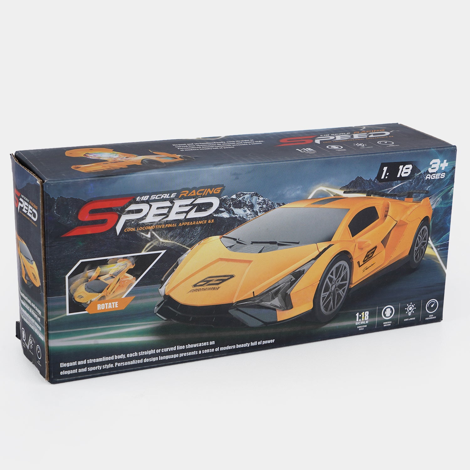 Sports Car Toy With Lights & Sound