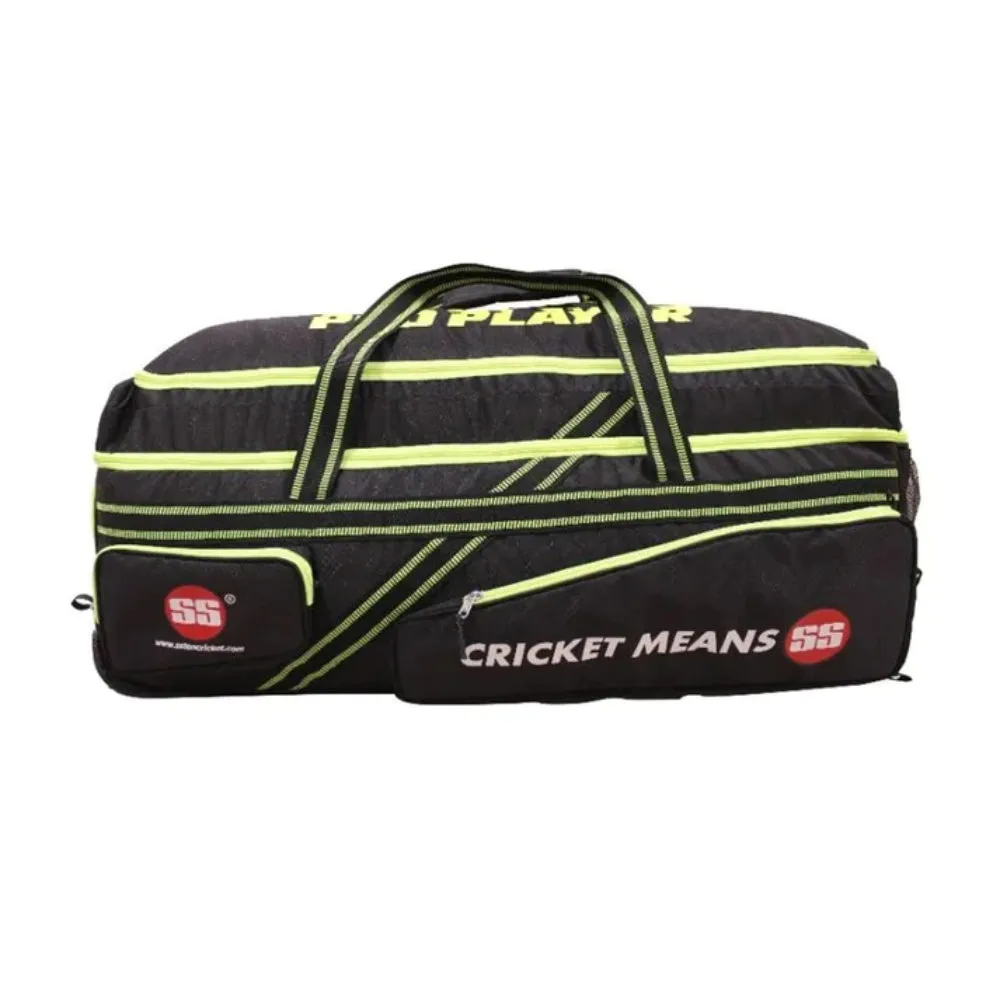 SS Pro Player Wheels Cricket Kit Bag (Black)