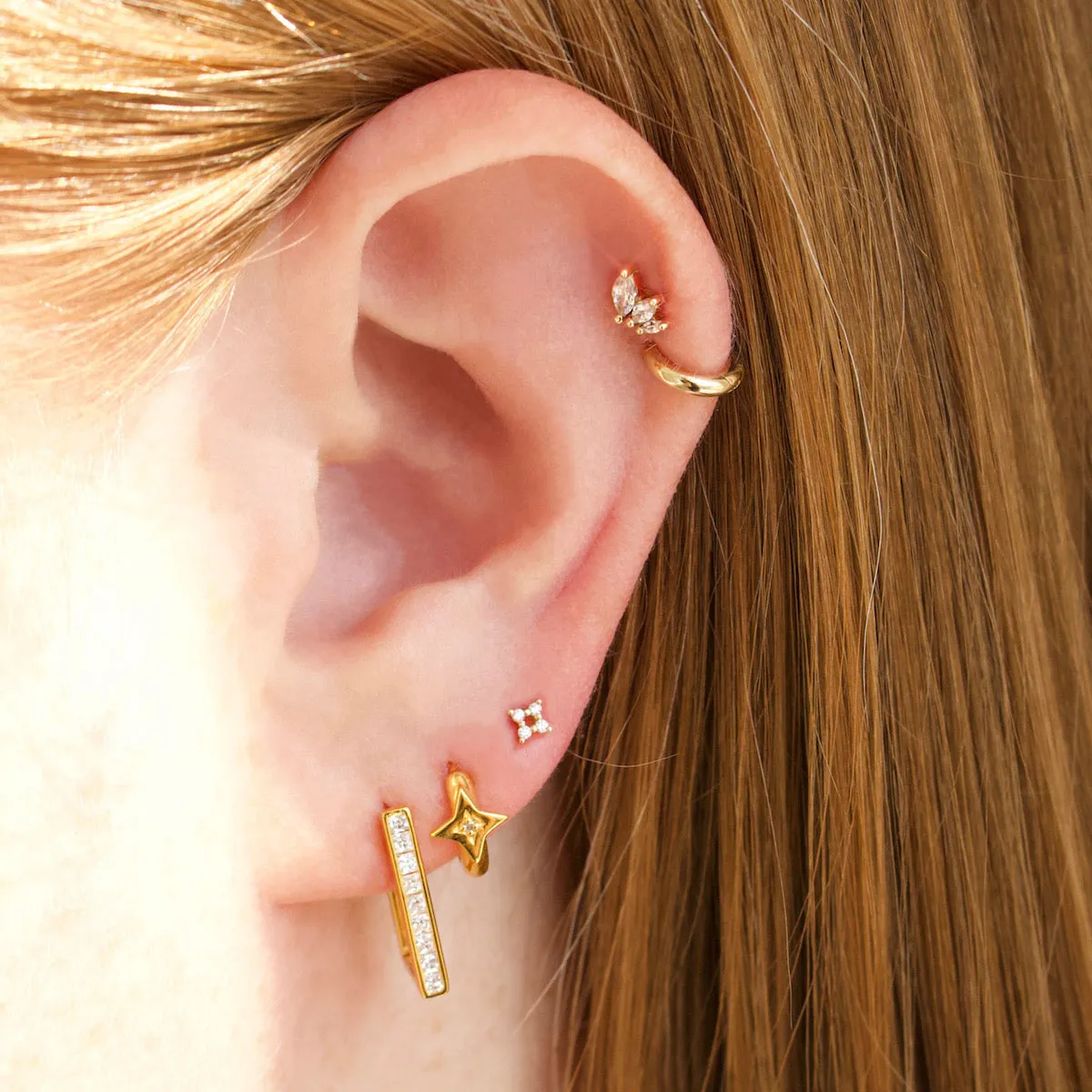 Stardust Flat Back Earring