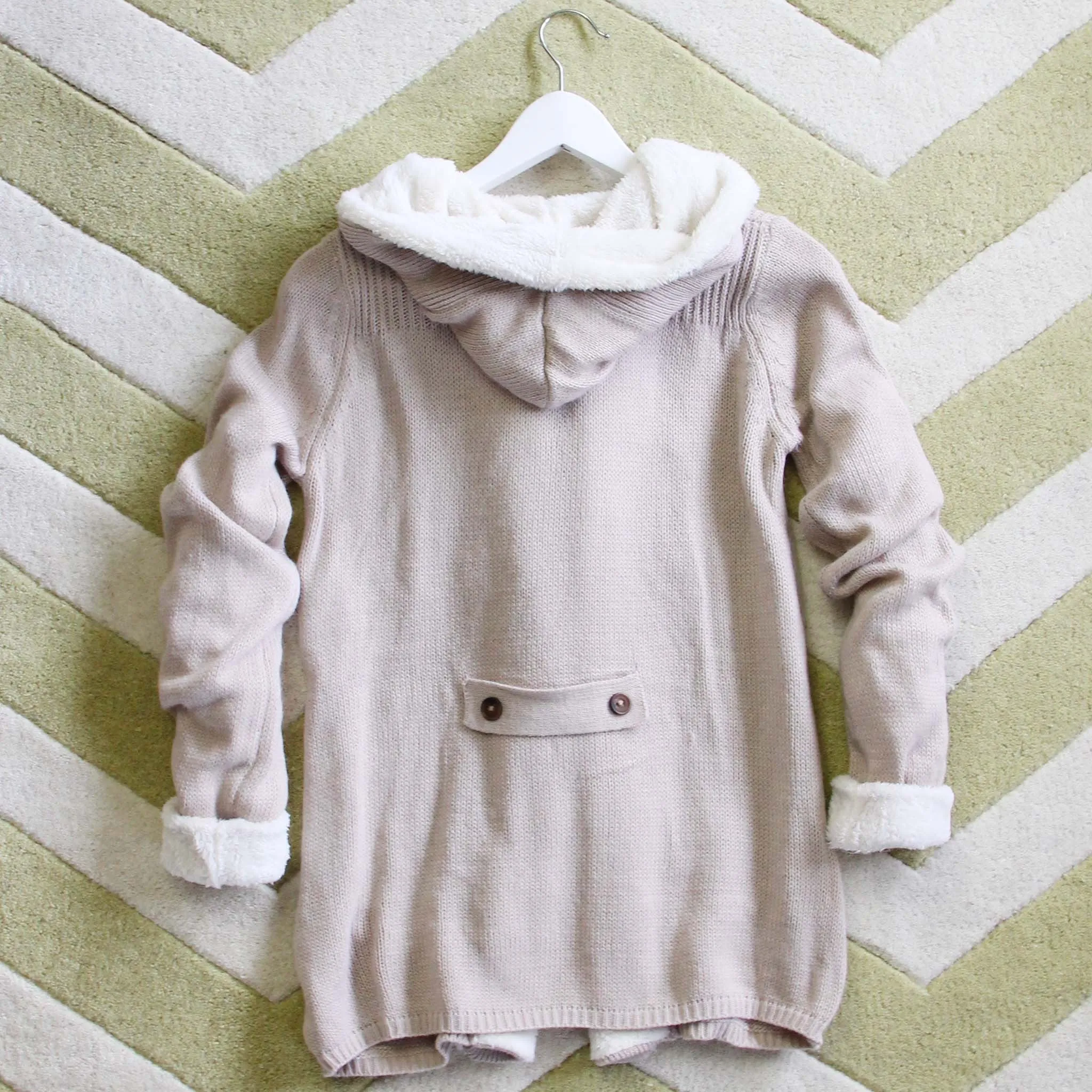 The Snowy Toggle Sweater in Cream