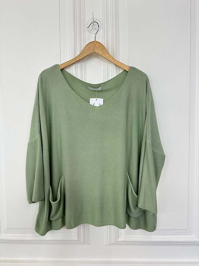 Two Pocket Knit - Sage