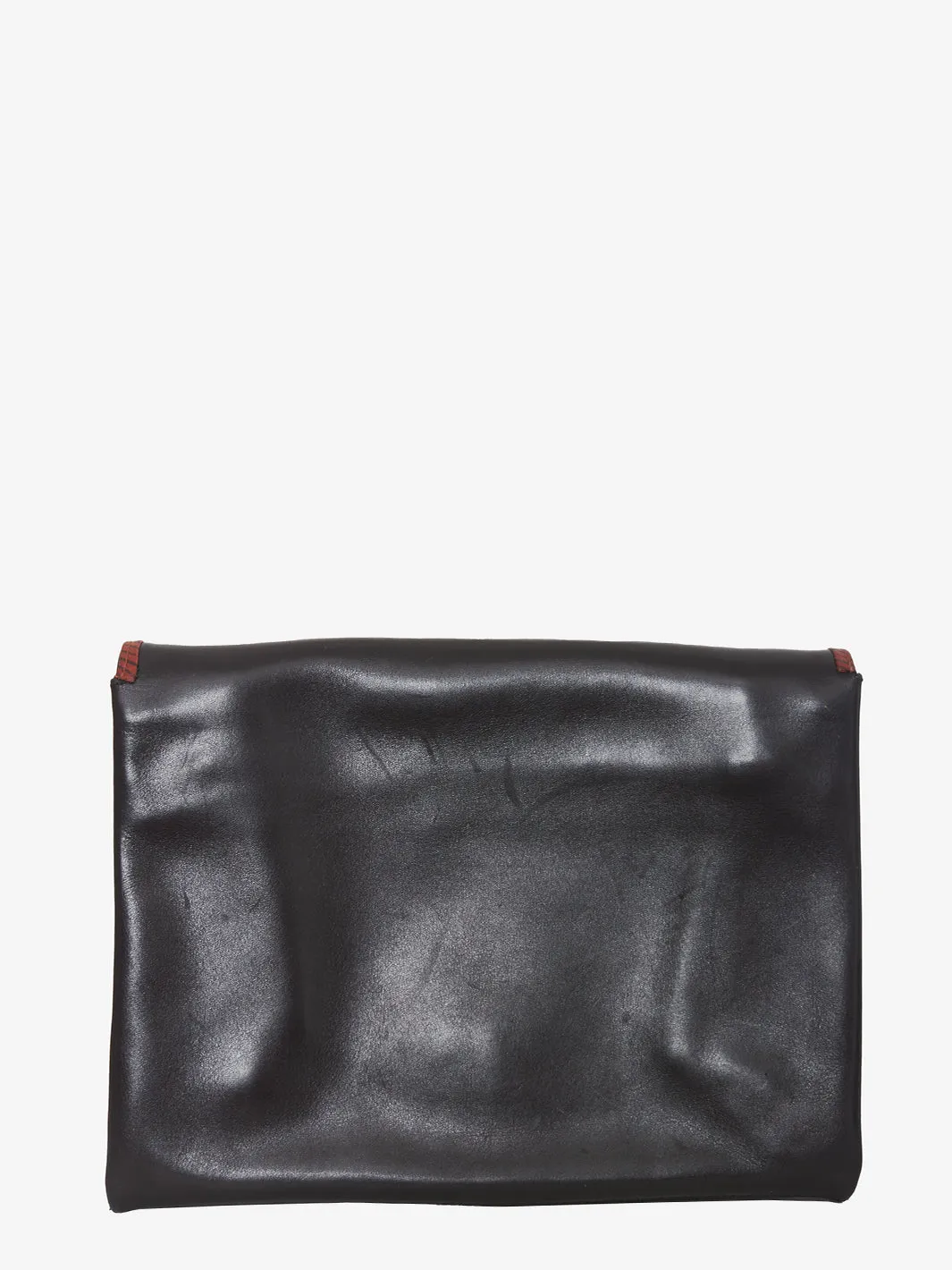 Valentino Black leather clutch bag