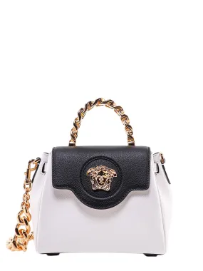 Versace Medusa Plaque Two-Tone Shoulder Bag