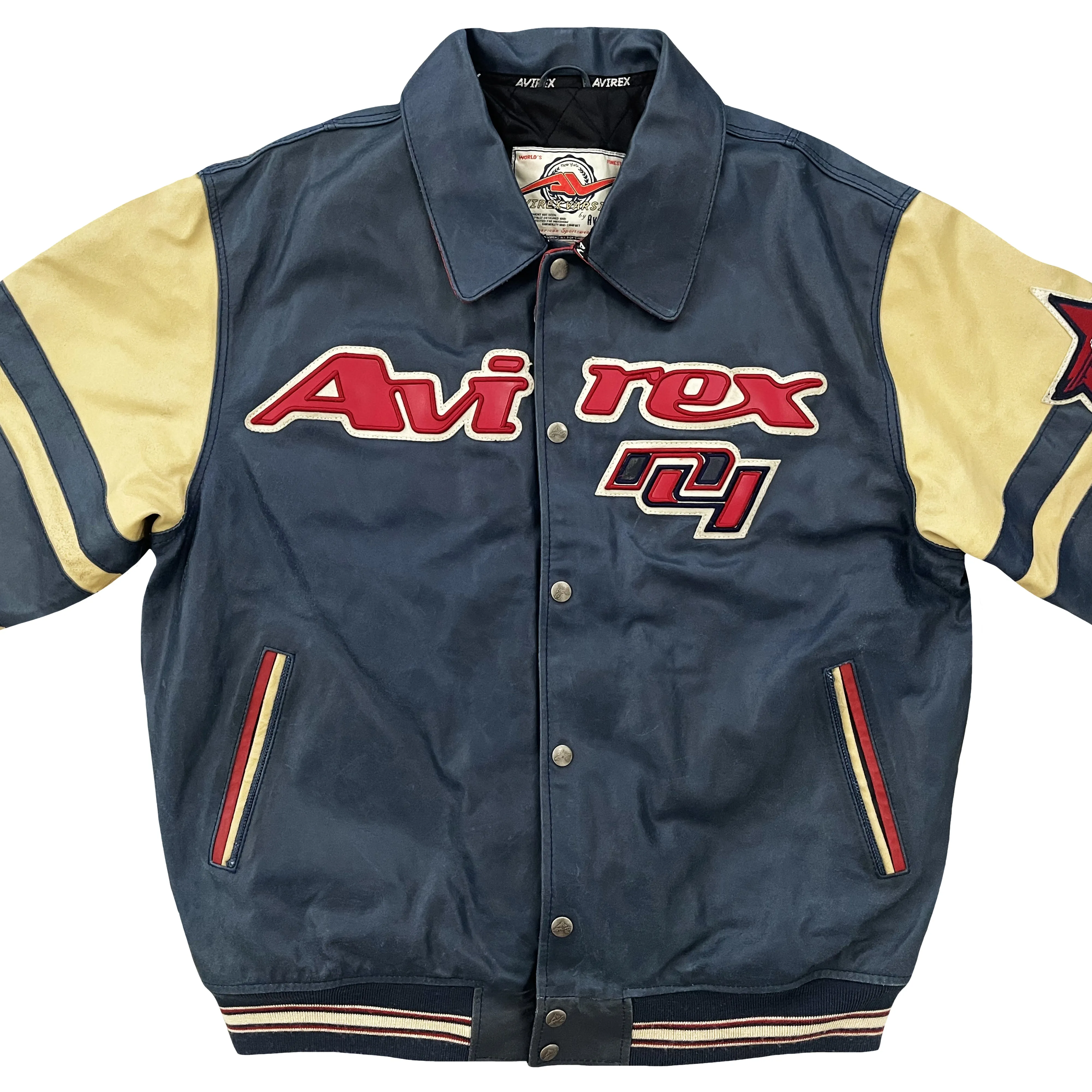 Vintage Avirex Leather Varsity Jacket