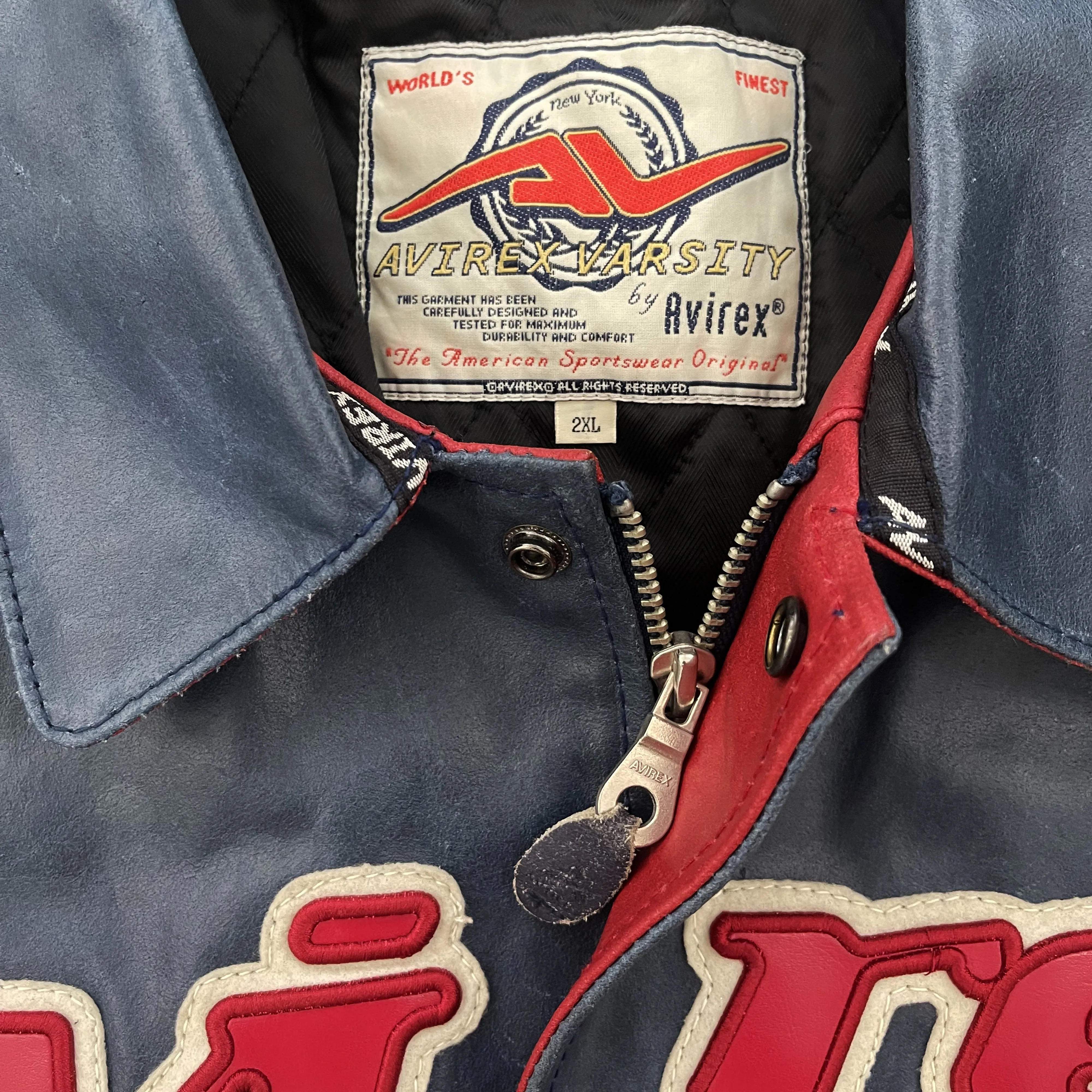 Vintage Avirex Leather Varsity Jacket