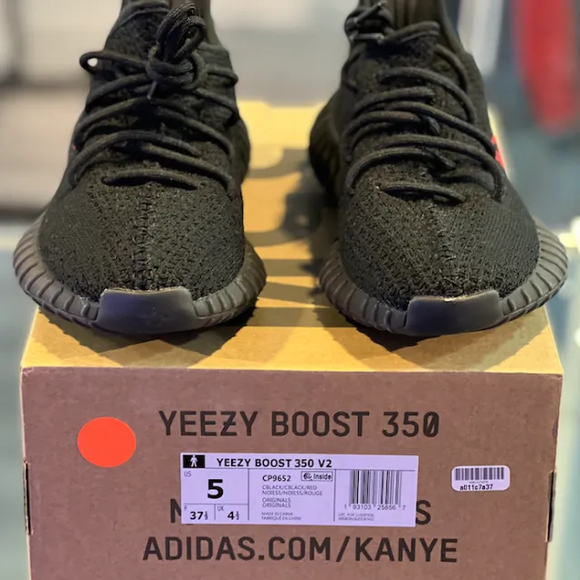 Vnds adidas yeezy boost 350 v2 black red (2017/2020)