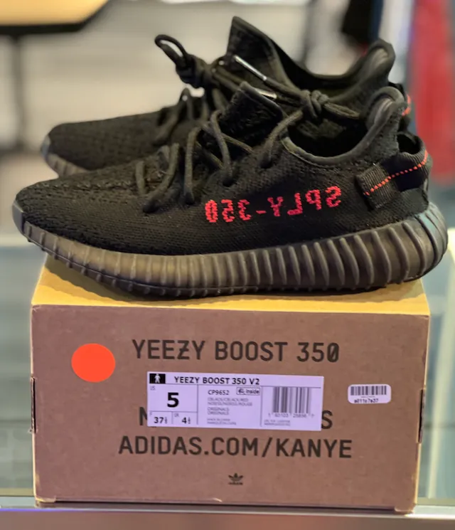 Vnds adidas yeezy boost 350 v2 black red (2017/2020)