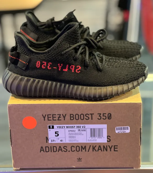 Vnds adidas yeezy boost 350 v2 black red (2017/2020)