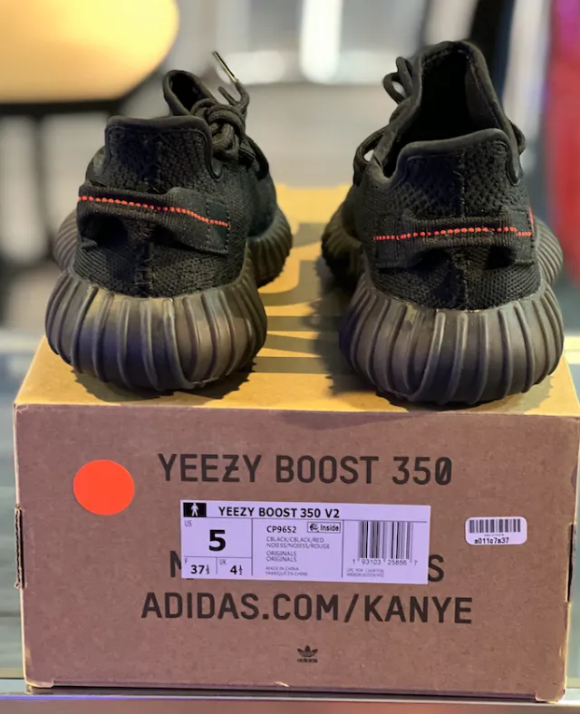 Vnds adidas yeezy boost 350 v2 black red (2017/2020)