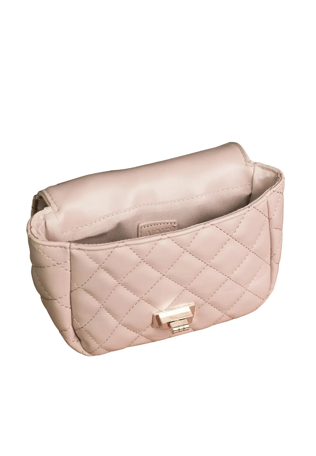 VOIR CHARLOTTE Quilted Vintage Chain Sling Bag