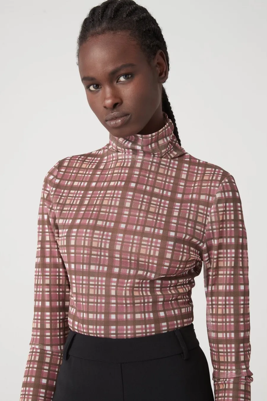 Women Atoir  | 004 Top Pink Check