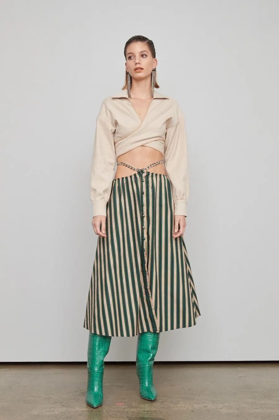 Women Atoir  | Gravity Skirt Ivy Peach Stripe