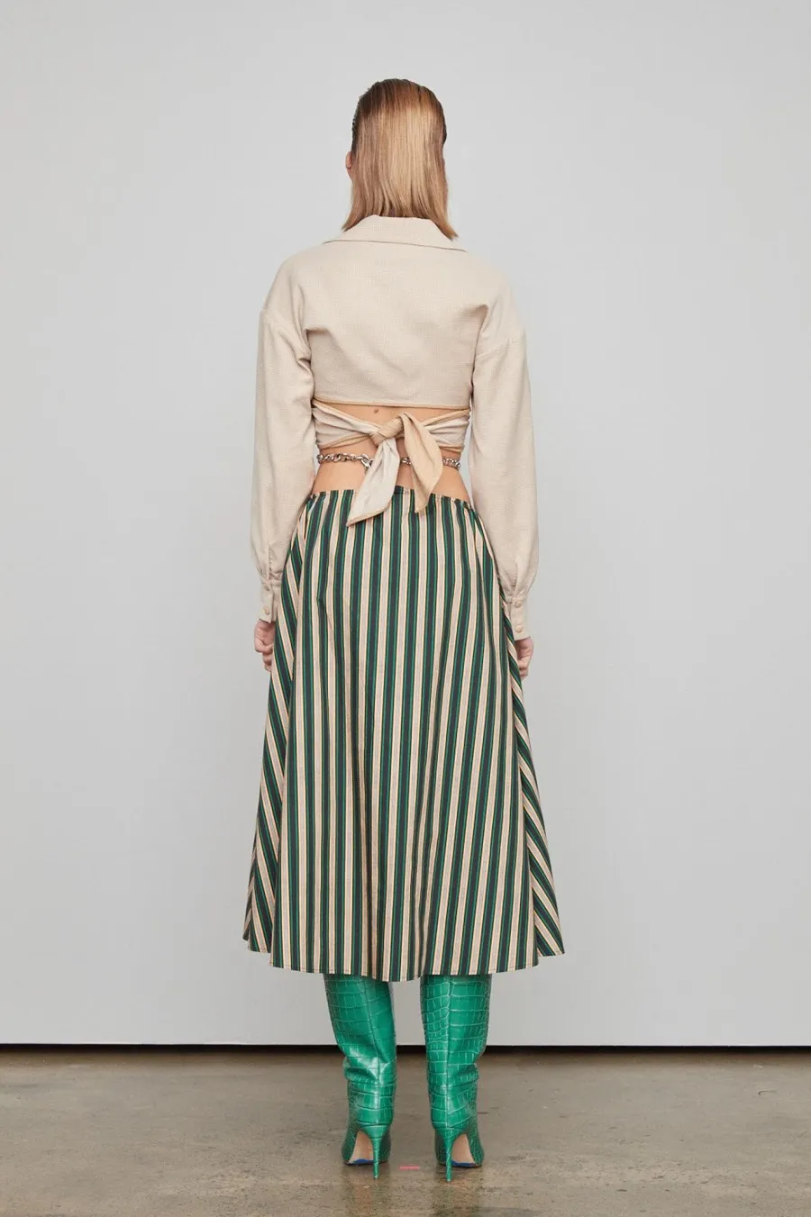 Women Atoir  | Gravity Skirt Ivy Peach Stripe