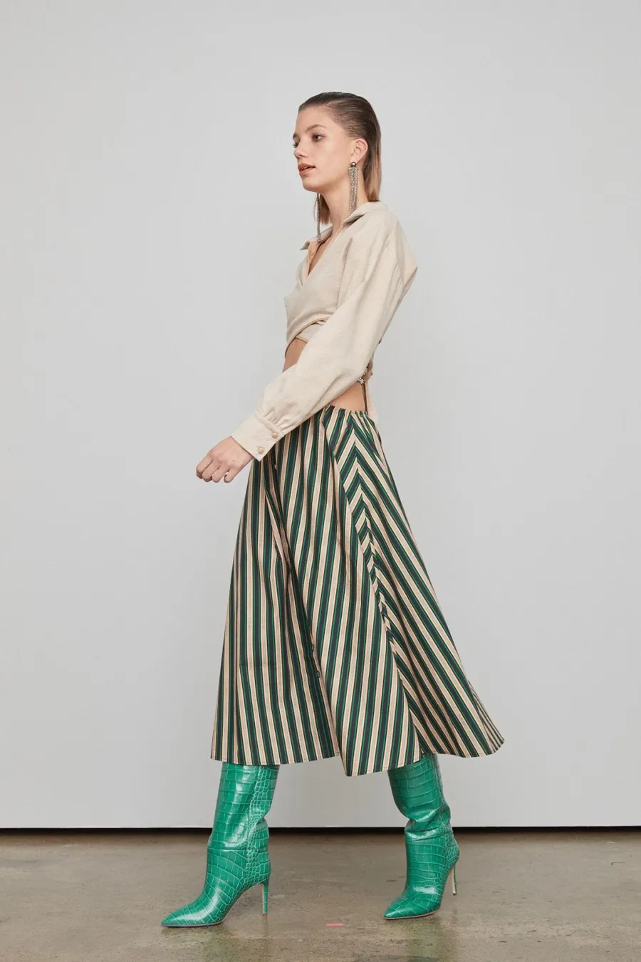 Women Atoir  | Gravity Skirt Ivy Peach Stripe