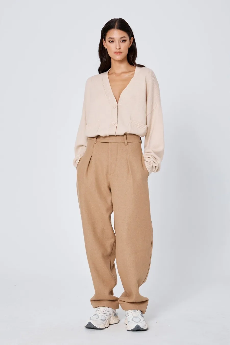 Women Atoir  | The Button Up Cardigan Sand