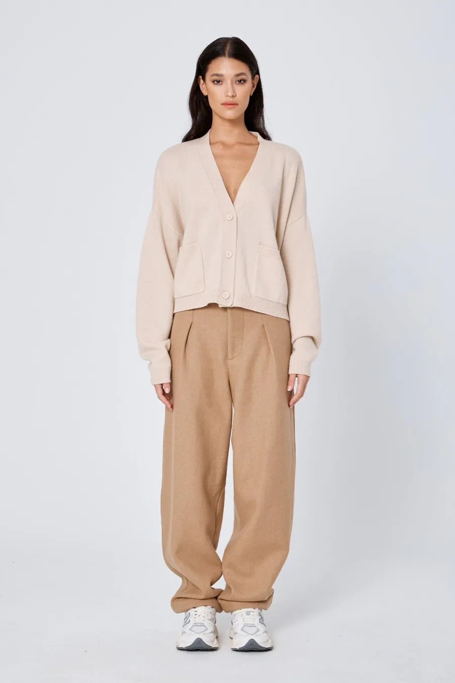 Women Atoir  | The Button Up Cardigan Sand