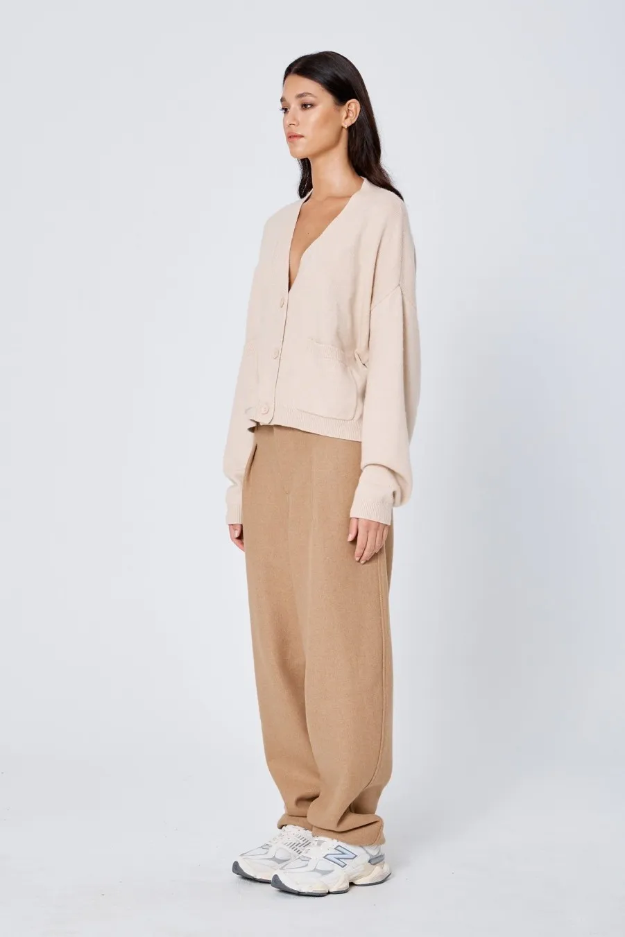 Women Atoir  | The Button Up Cardigan Sand